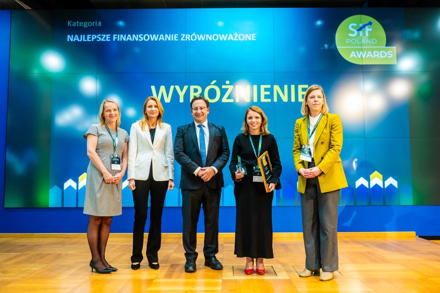 Wyróżnienie w kategorii Najlepsze Finansowanie Zrównoważone